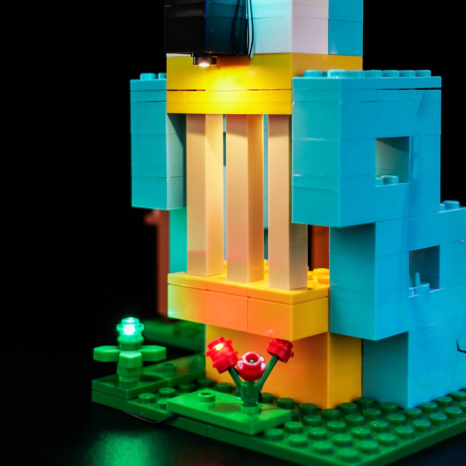 BrickBling Light Kit for LEGO Minecraft The Parrot Houses 21282