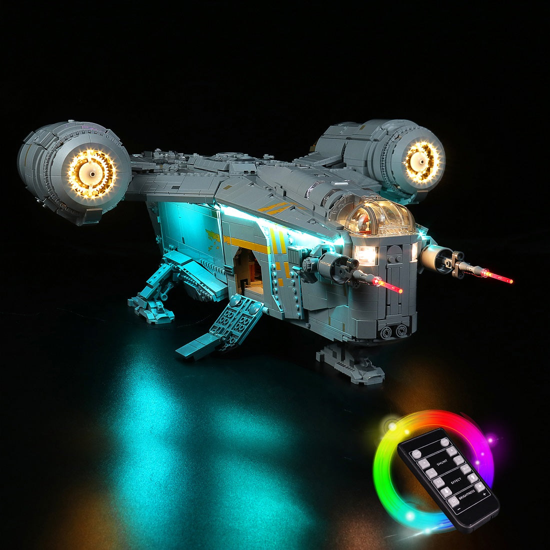 BrickBling Light Kit for LEGO Star Wars The Razor Crest™ 75331 Remote Control Version