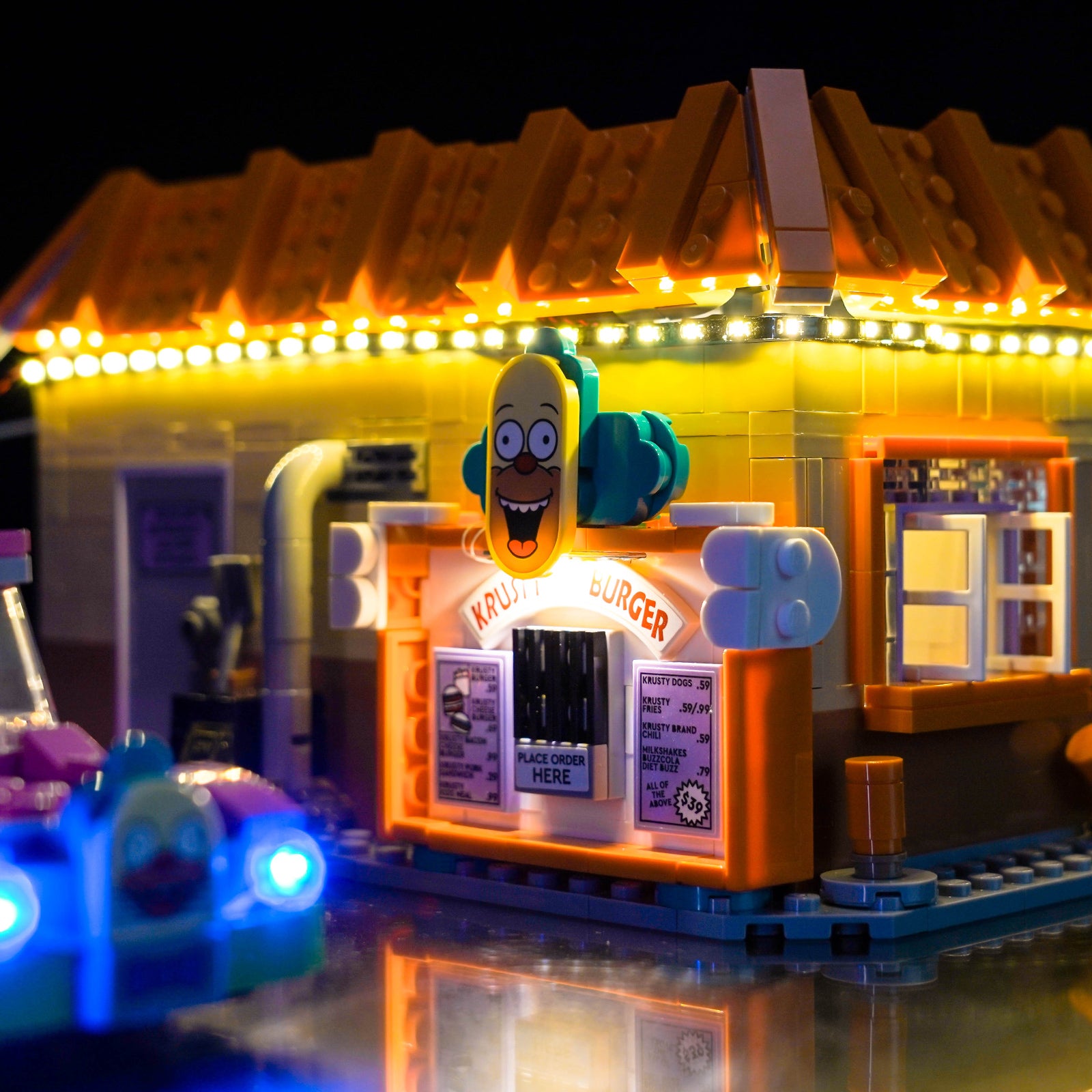 BrickBling Light Kit for LEGO Icons The Simpsons™: Krusty Burger 10352