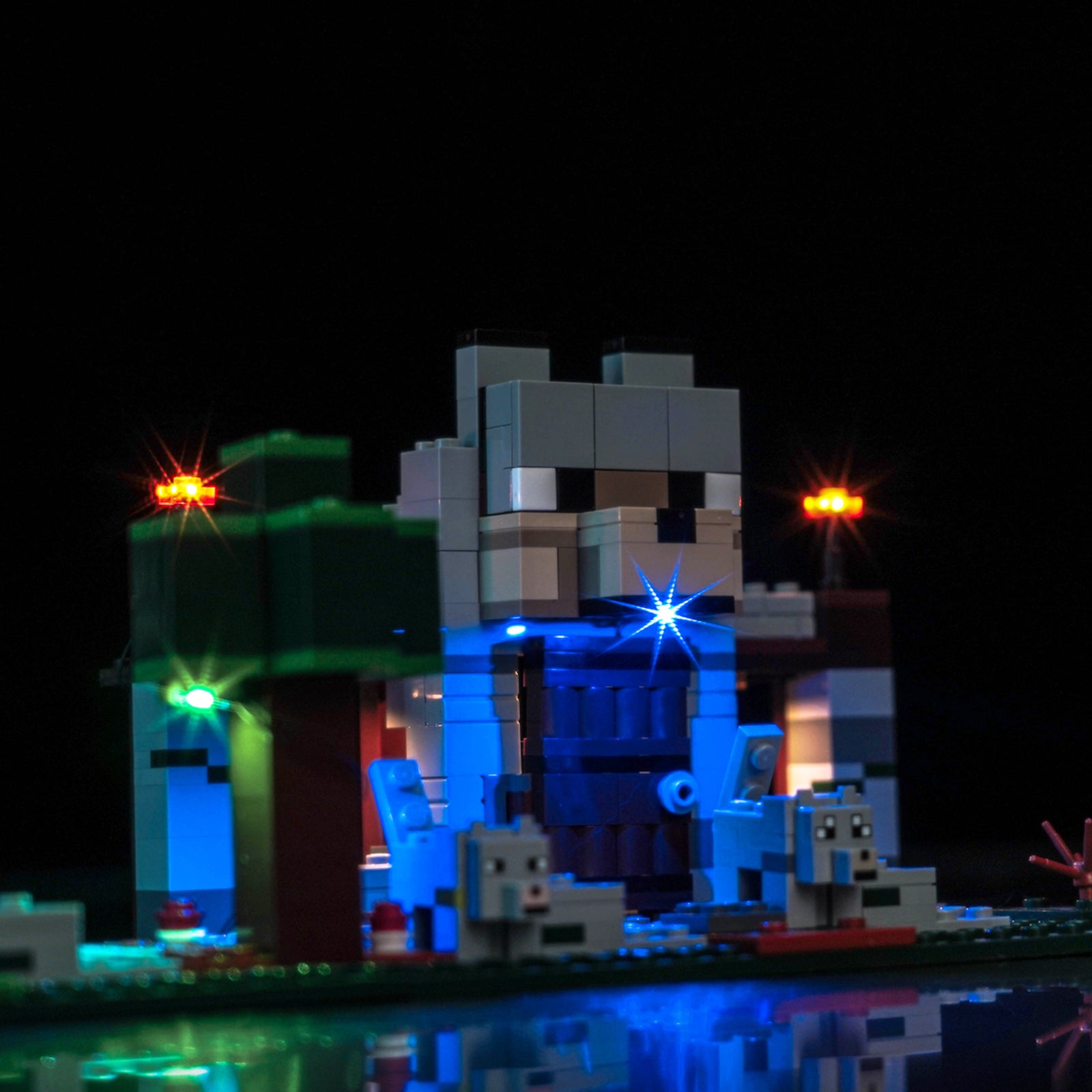BrickBling Light Kit for LEGO Minecraft The Wolf Stronghold 21261 New Version