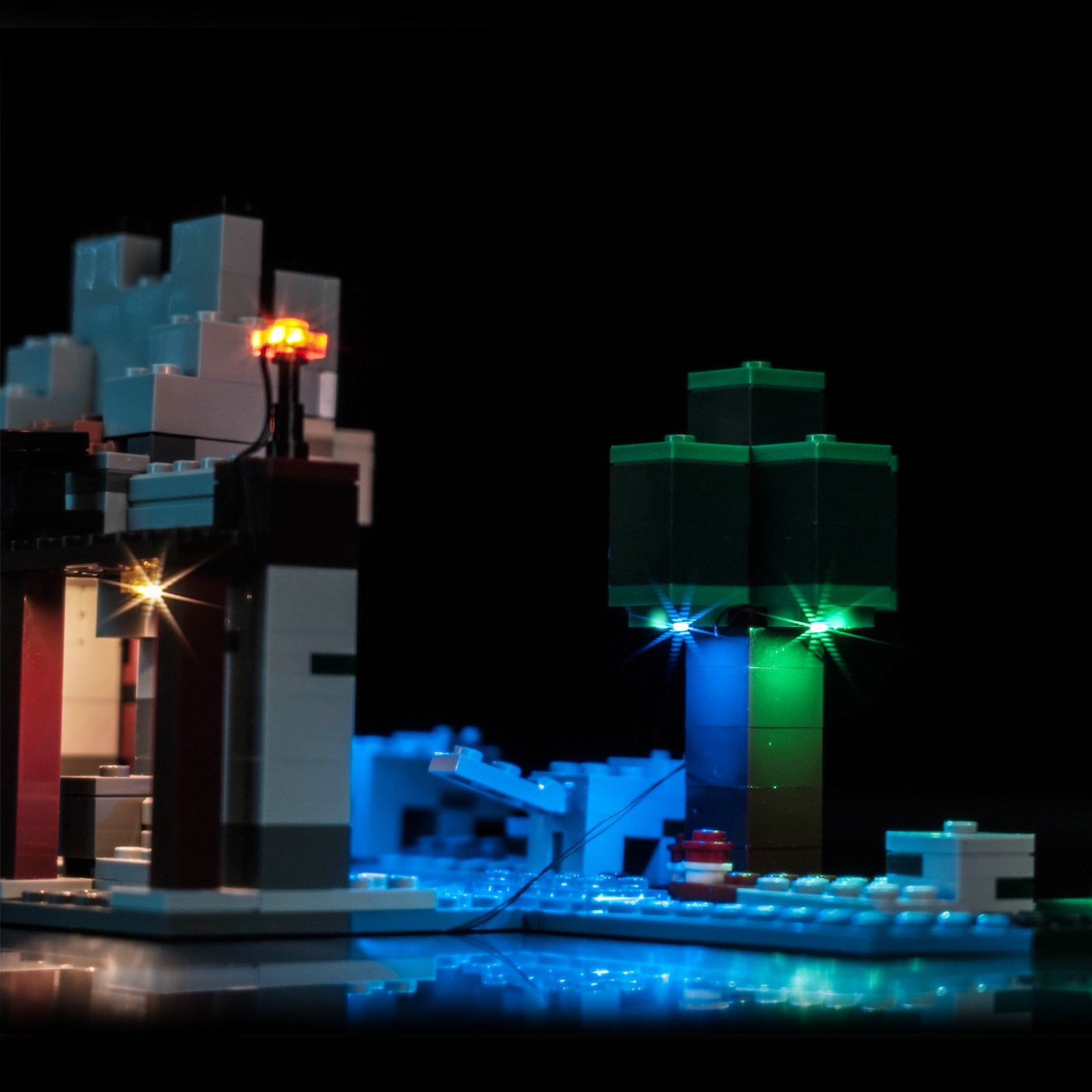 BrickBling Light Kit for LEGO Minecraft The Wolf Stronghold 21261 New Version