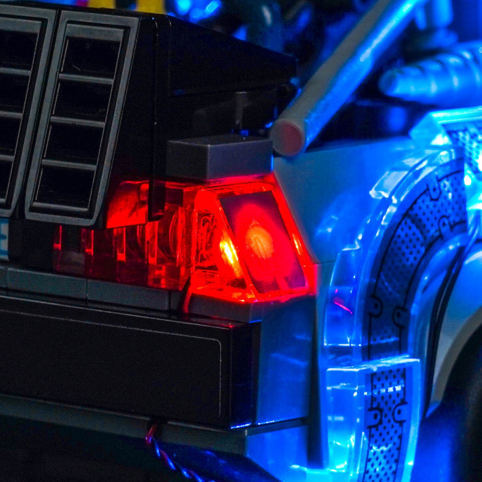 BrickBling Light Kit for LEGO Speed Champions Time Machine from Back to the Future 77256