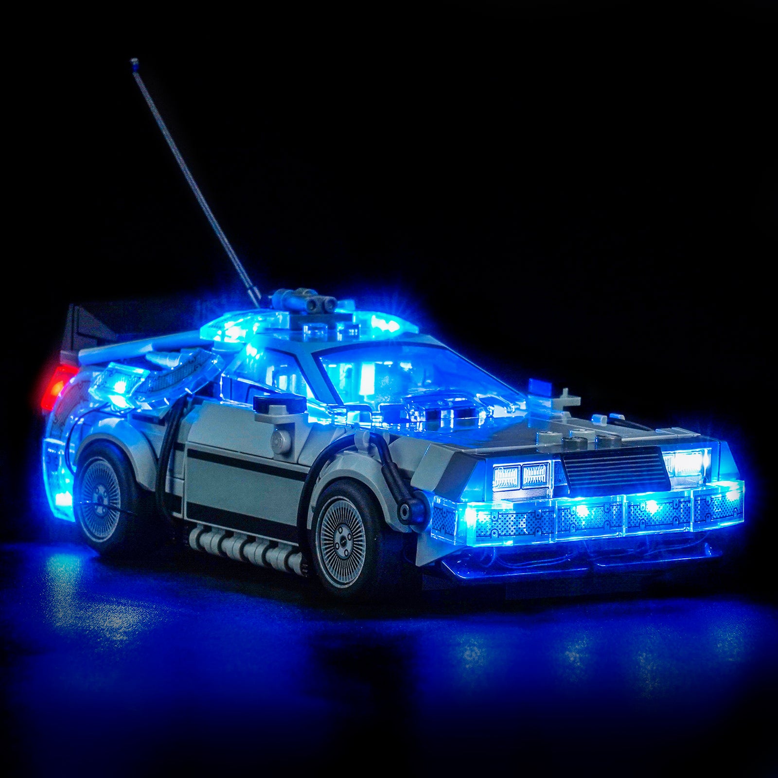 BrickBling Light Kit for LEGO Speed Champions Time Machine from Back to the Future 77256
