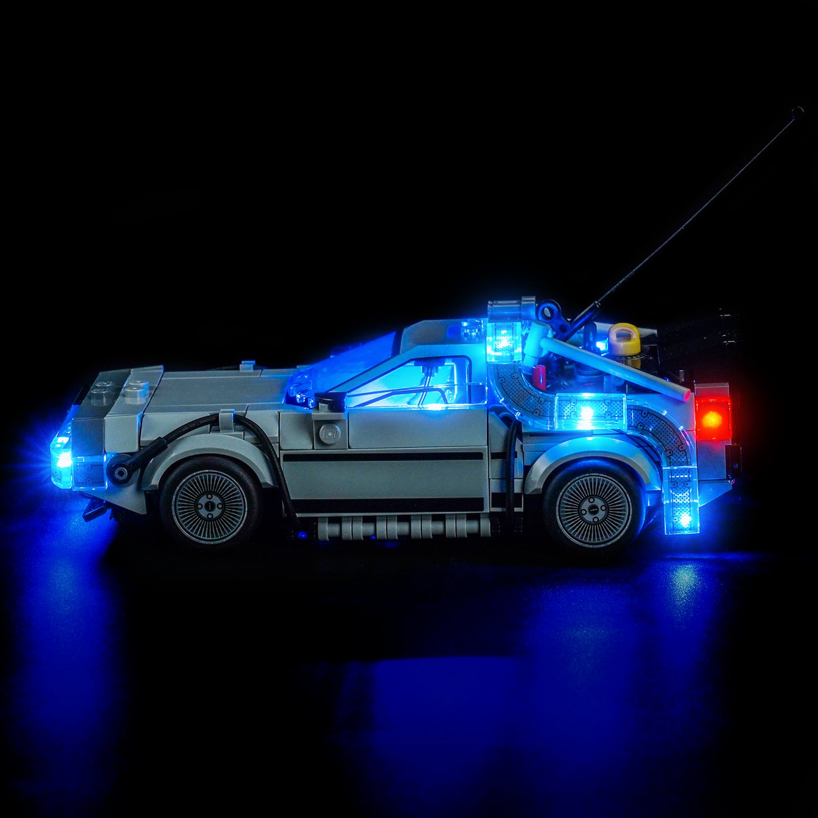 BrickBling Light Kit for LEGO Speed Champions Time Machine from Back to the Future 77256