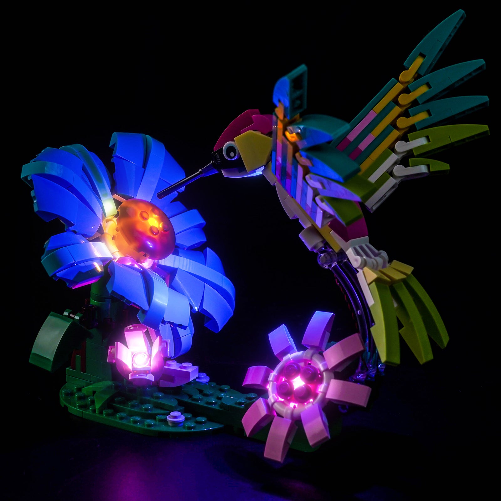 LED Light Kit for LEGO Wild Animals: Colorful Hummingbird 31384