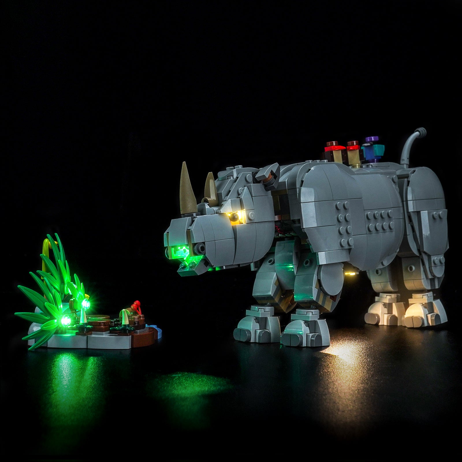 BrickBling Light Kit for LEGO Creator 3-in-1 Wild Animals: Majestic Rhino with Birds 31171