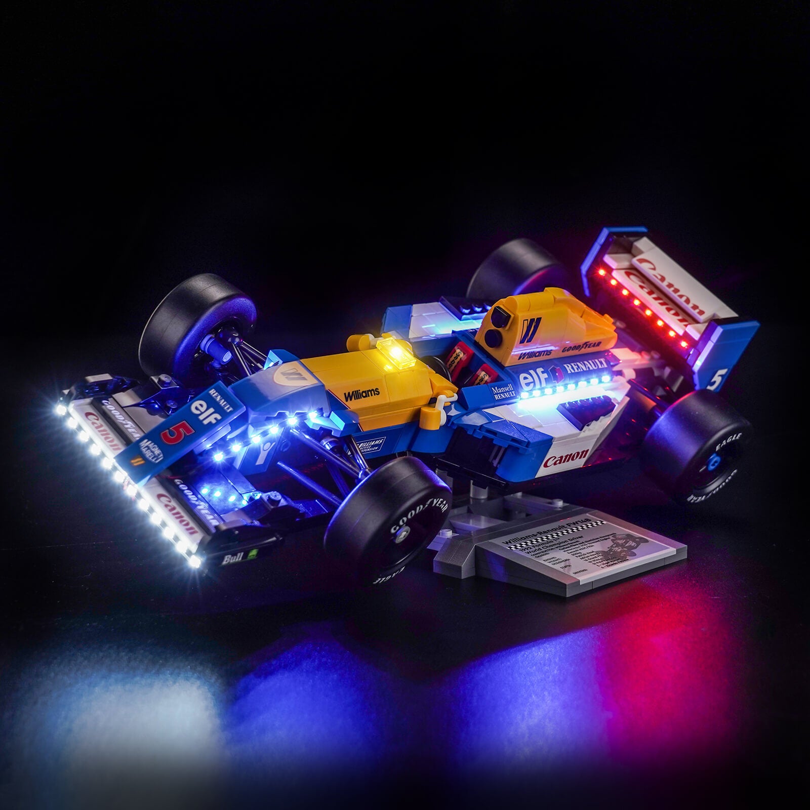 BrickBling Light Kit for LEGO Icons Williams Racing FW14B & Nigel Mansell 10353