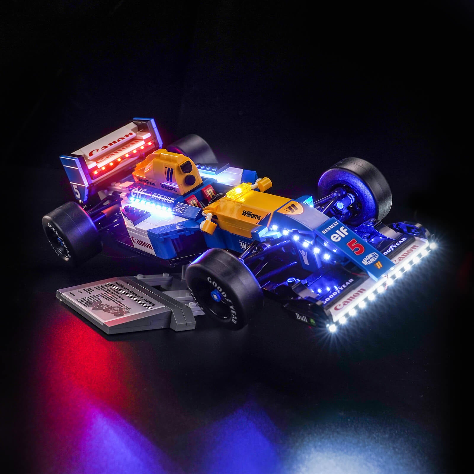 BrickBling Light Kit for LEGO Icons Williams Racing FW14B & Nigel Mansell 10353