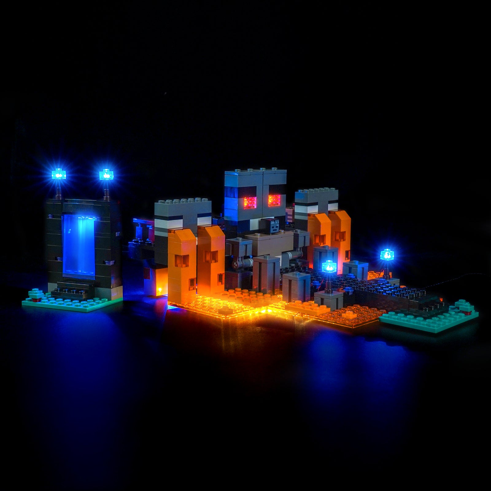 BrickBling Light Kit for LEGO Minecraft Wither Battle 21590