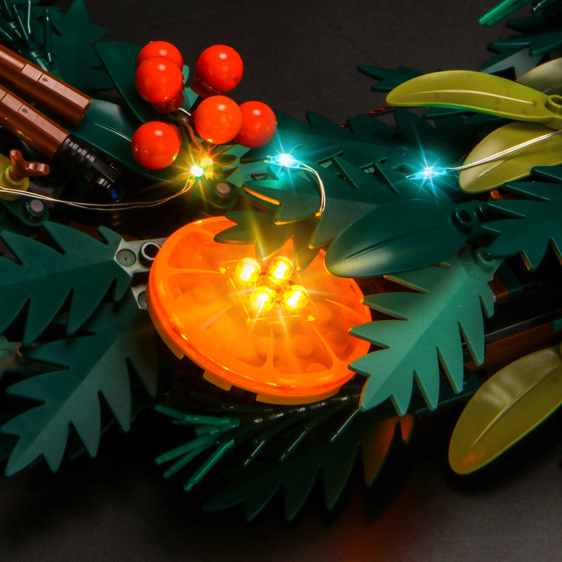 BrickBling Light Kit for LEGO Icons Wreath 10340