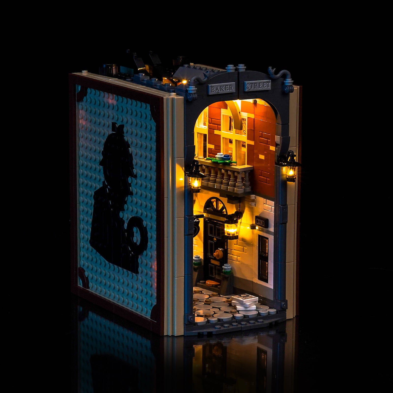 BrickBling Light Kit for LEGO Icons Sherlock Holmes: Book Nook 10351 Warm Light Version