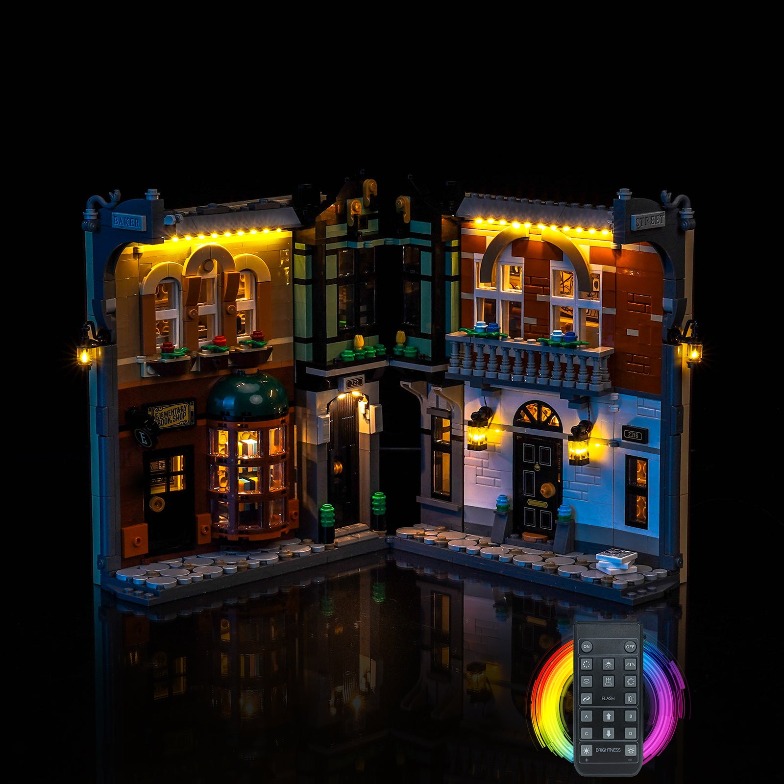 BrickBling Light Kit for LEGO Icons Sherlock Holmes: Book Nook 10351 Warm Light Version