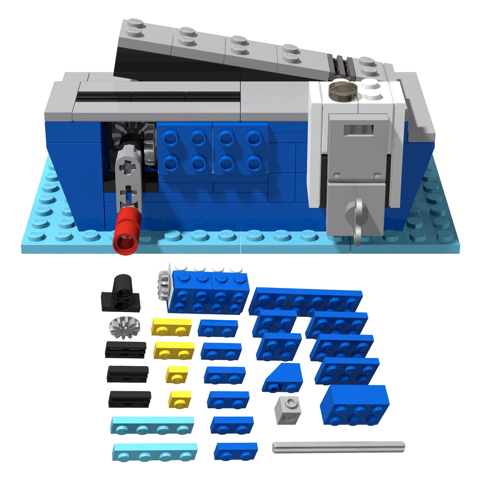 BrickBling Light Kit for LEGO Disney Alien with Pizza Planet Rocket Ride 43307