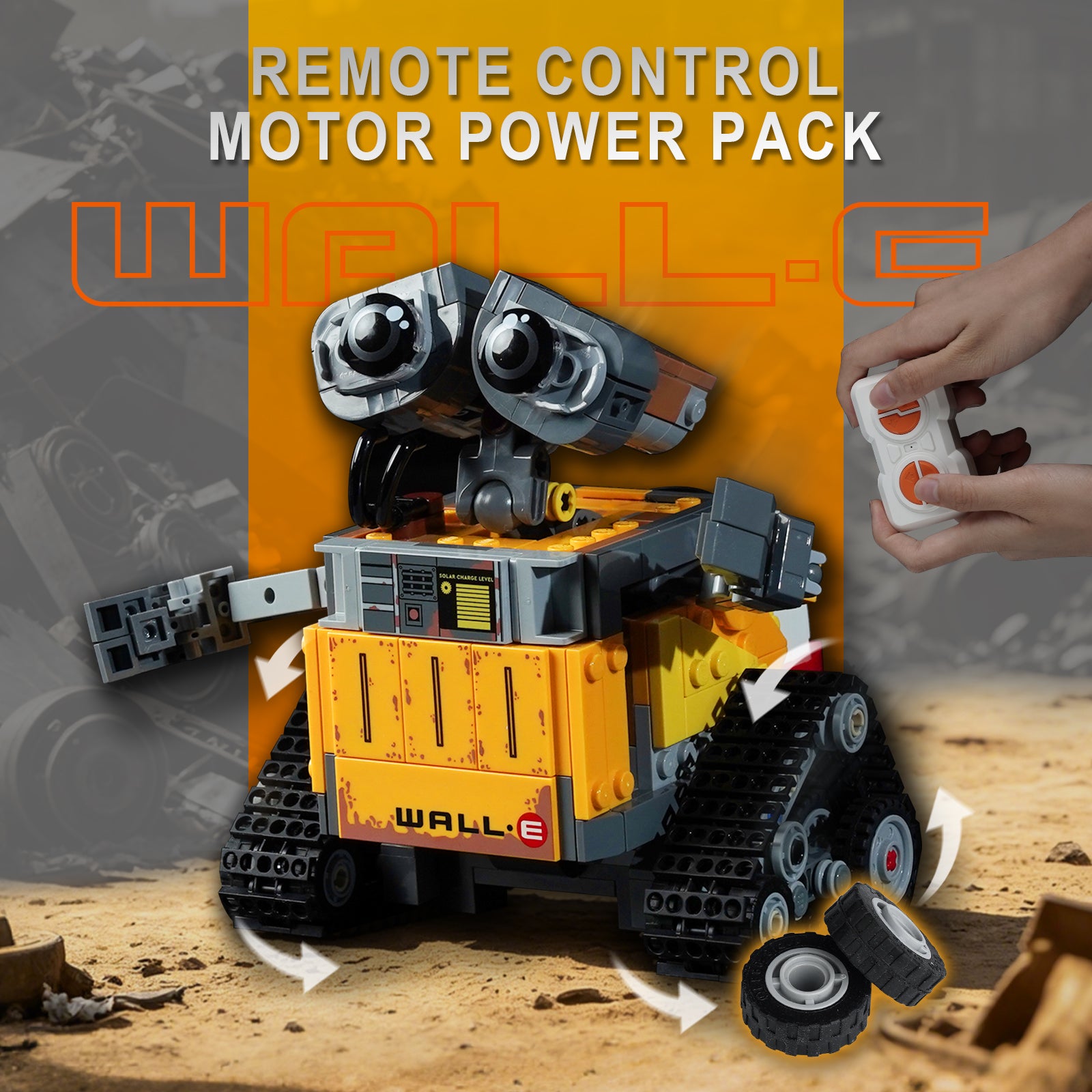 BrickBling Power System Kit for LEGO Disney WALL-E and EVE 43279