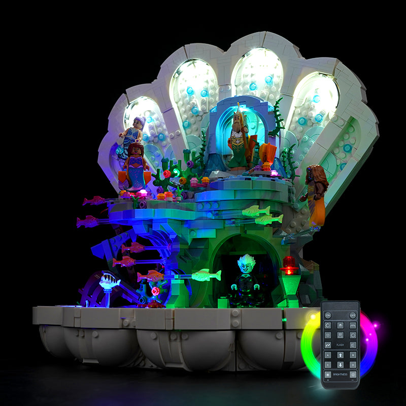 Kit d'éclairage BrickBling pour la petite sirène Royal Clamshell 43225