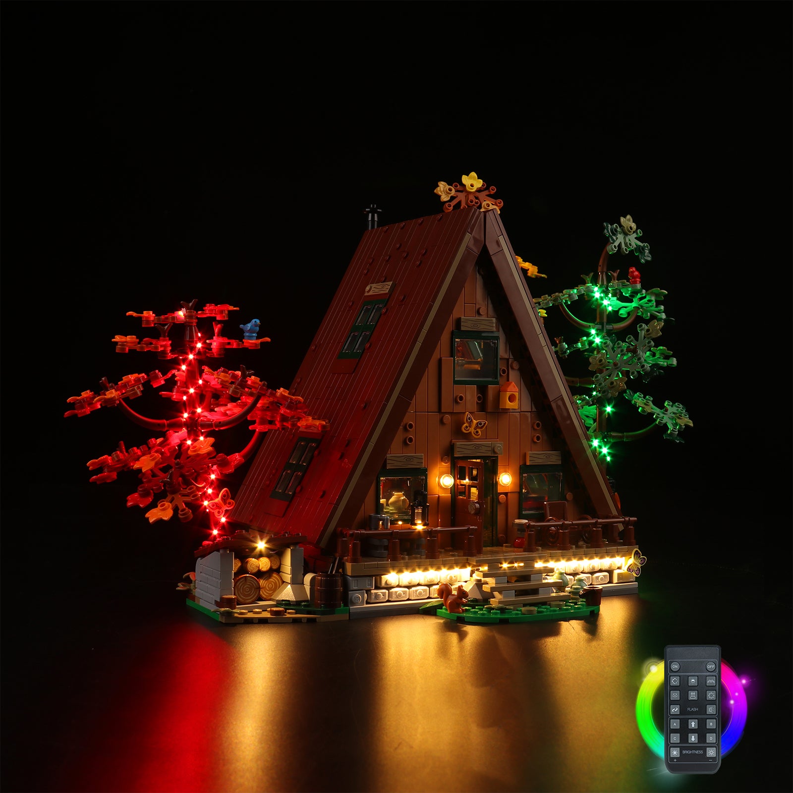 Kit d'éclairage BrickBling pour cabine LEGO A-Frame 21338