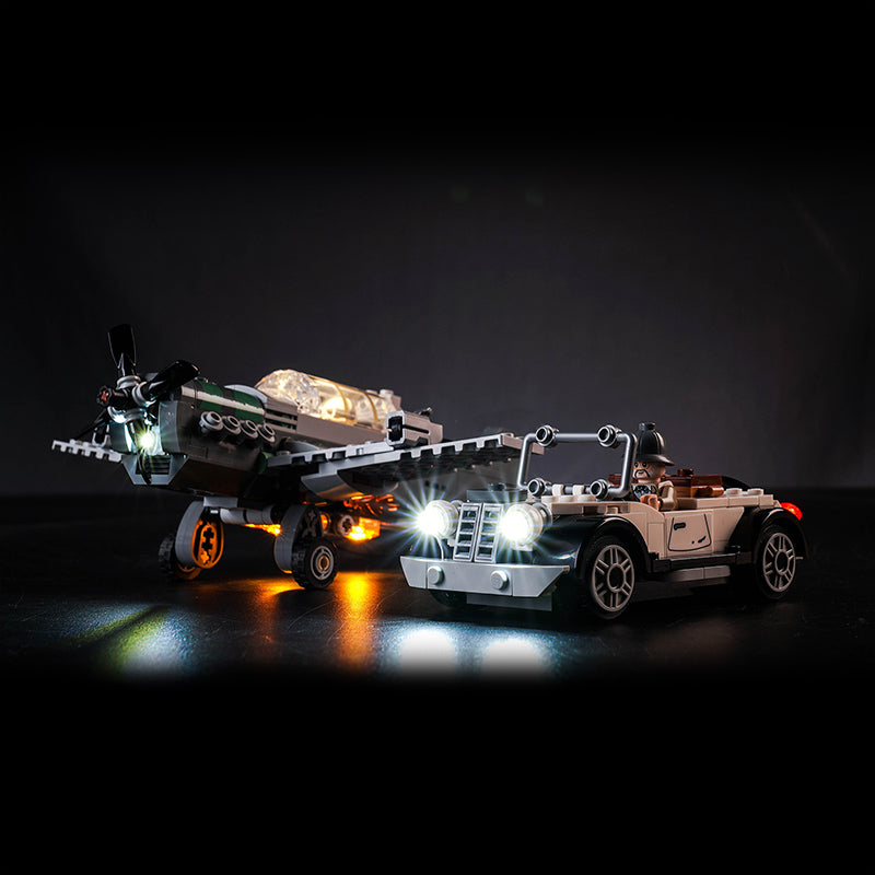 Kit d'éclairage BrickBling pour la poursuite en avion de chasse LEGO 77012