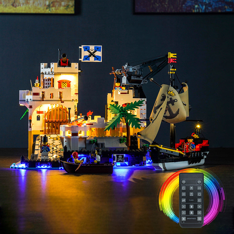Kit d'éclairage BrickBling pour la forteresse LEGO Eldorado 10320