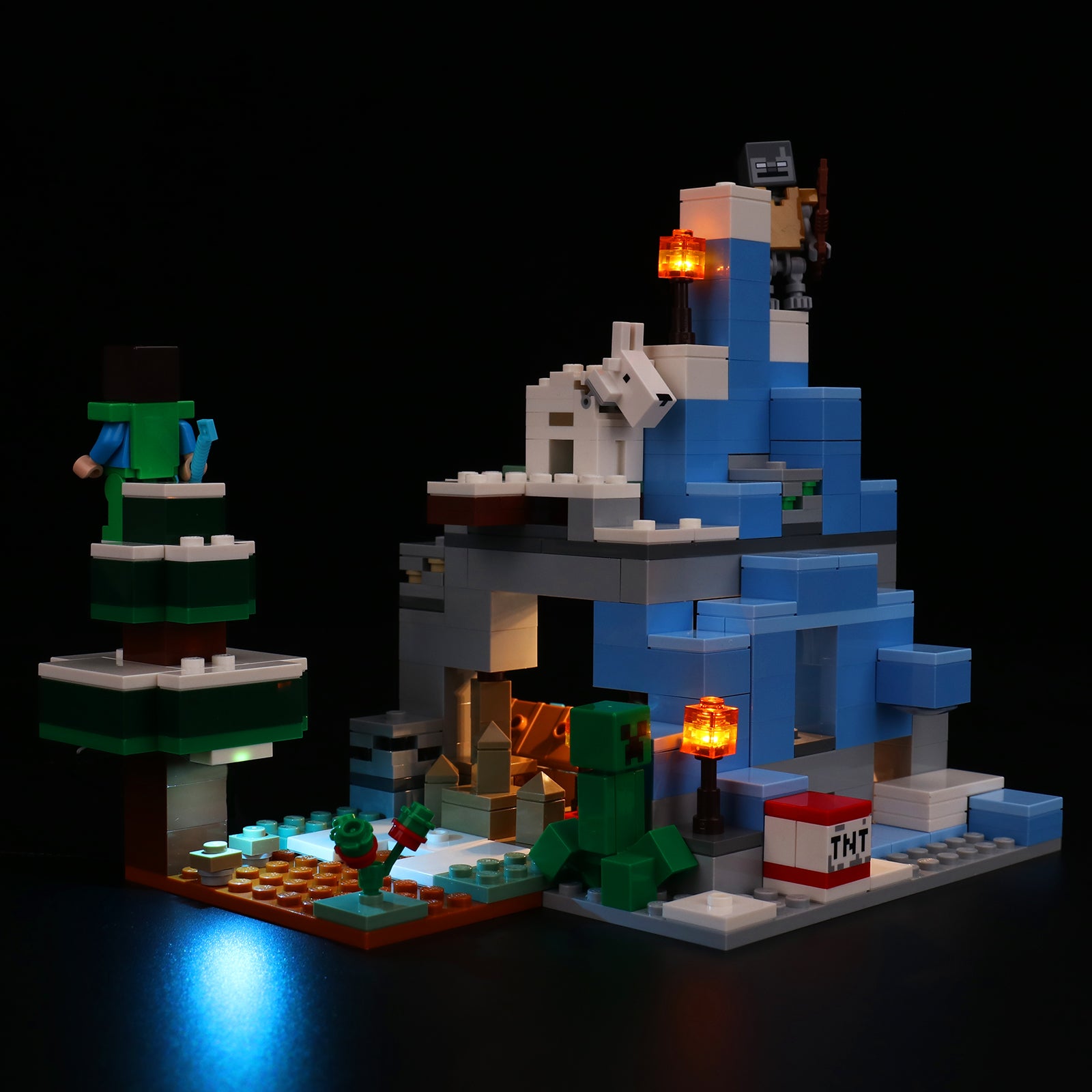 BrickBling Lichtset für LEGO The Frozen Peaks 21243