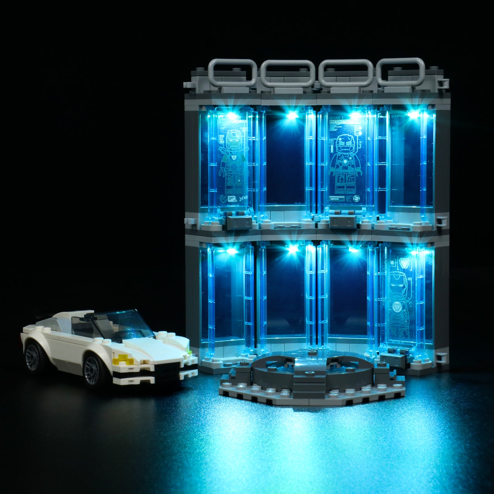 BrickBling LEGO Light Kit for Iron Man Armory 76216