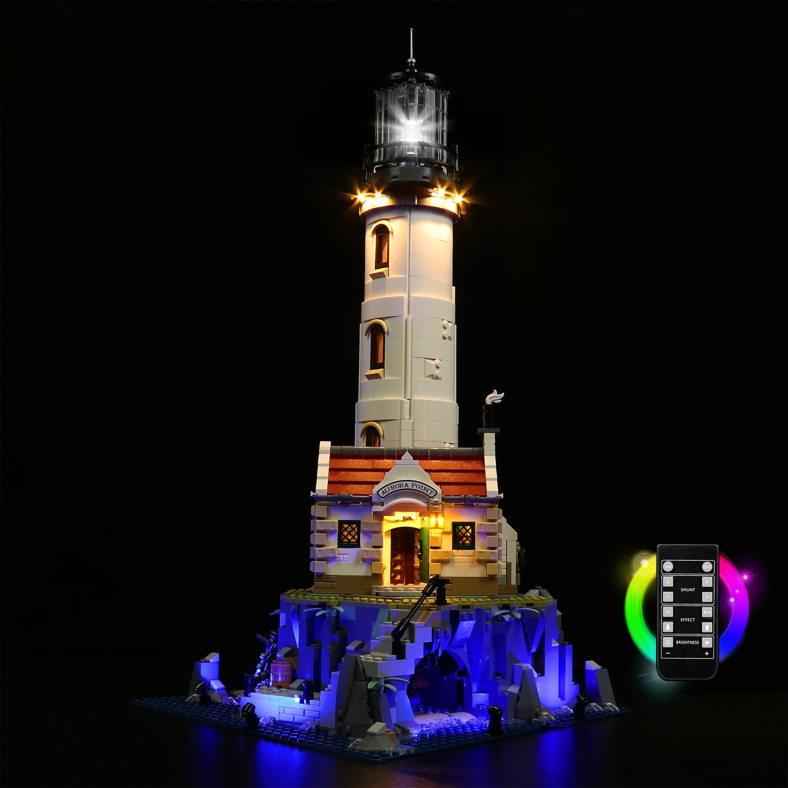 Kit d'éclairage BrickBling pour phare motorisé LEGO 21335