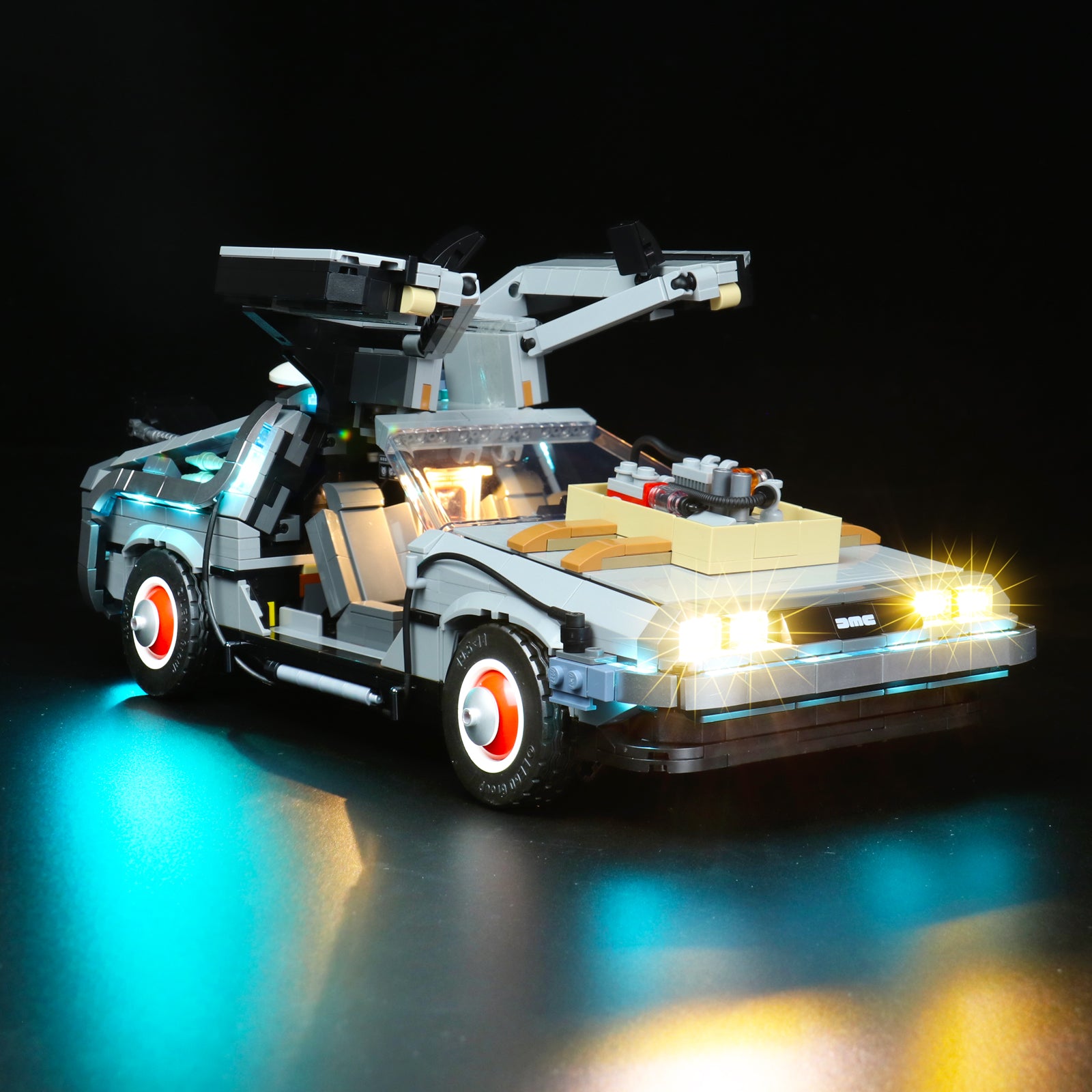 Kit d'éclairage BrickBling pour icônes LEGO Retour vers le futur Time Machine 10300