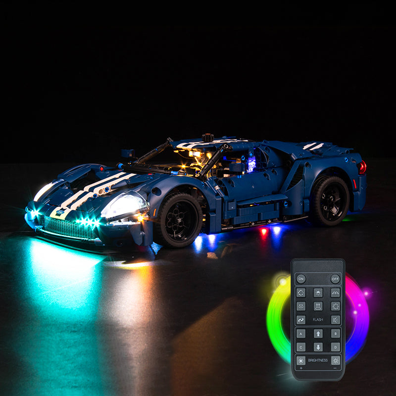 BrickBling Light Kit for LEGO Technic 2022 Ford GT 42154 Remote Control Version