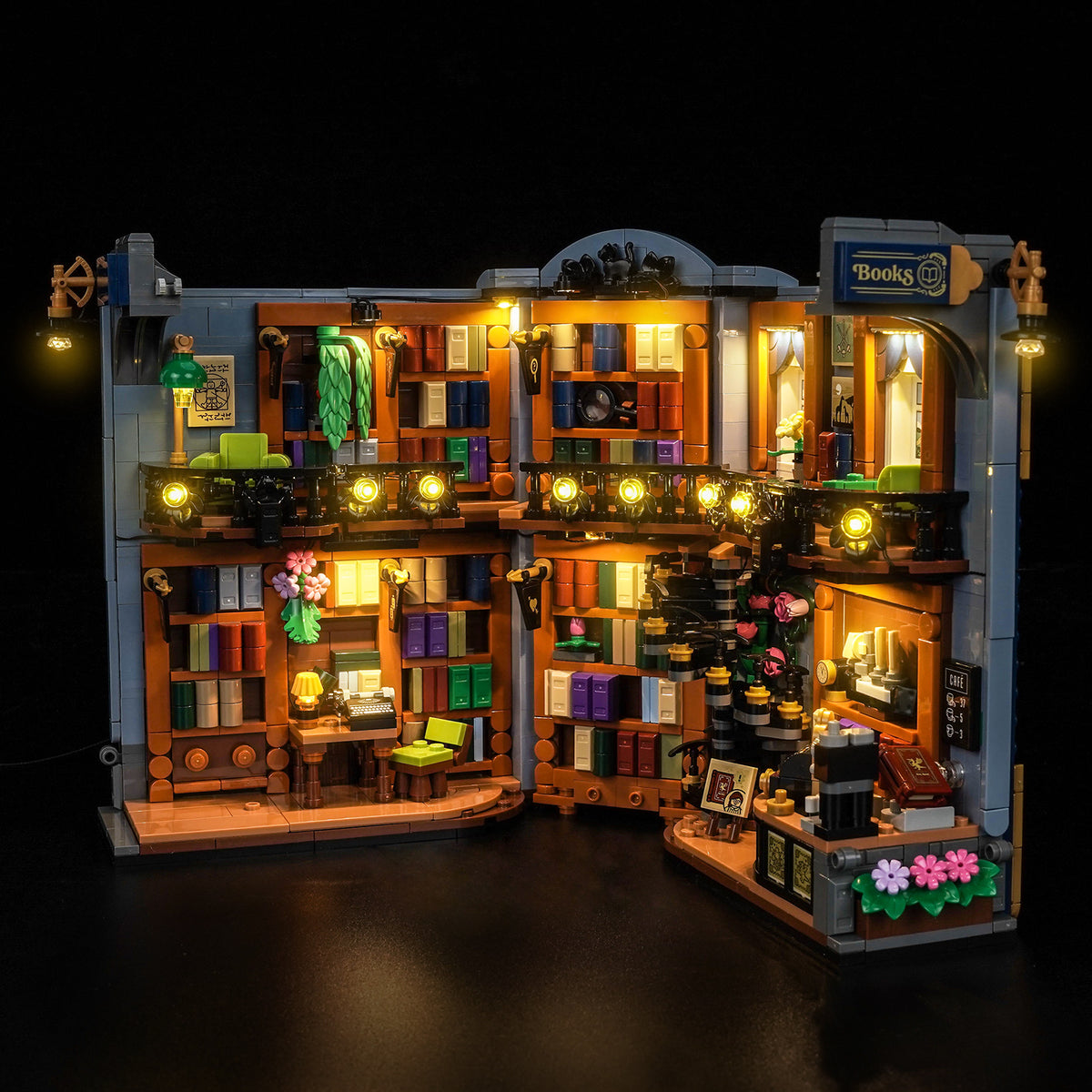 LED Light Kit for LEGO Icons Bookstore: Book Nook 11379
