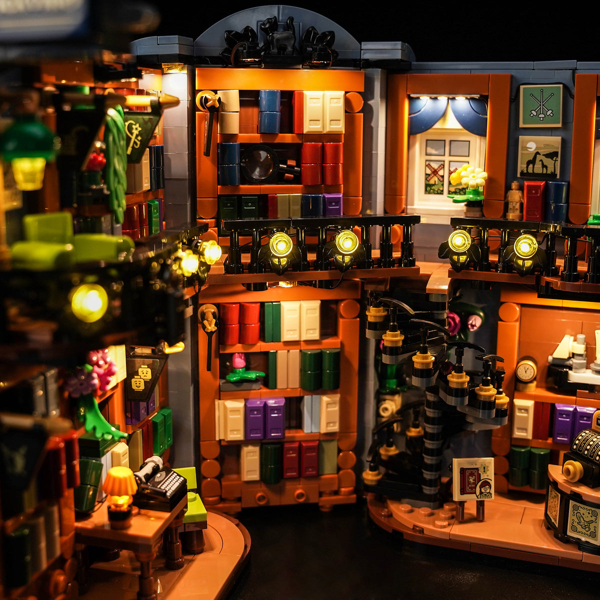 LED Light Kit for LEGO Icons Bookstore: Book Nook 11379
