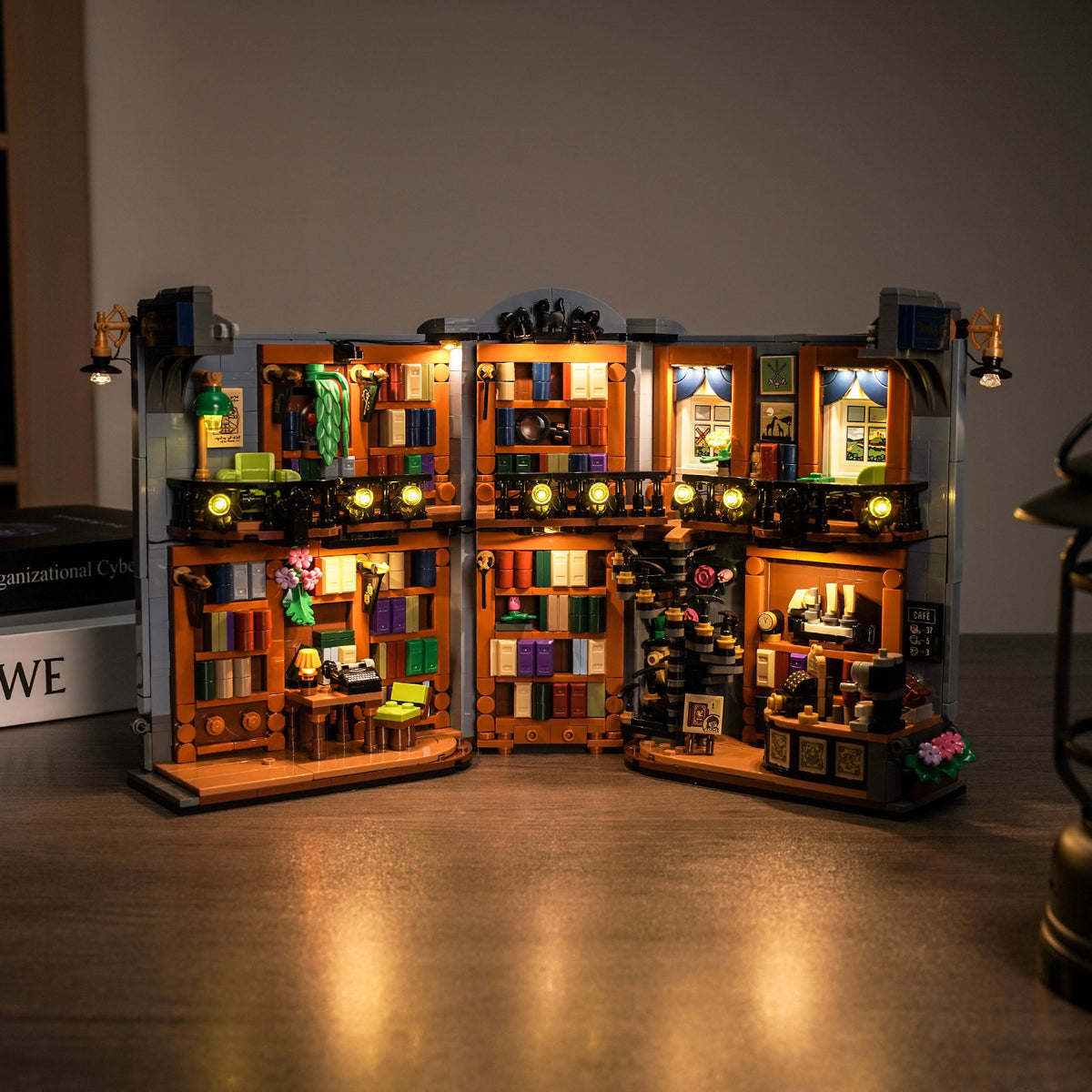 LED Light Kit for LEGO Icons Bookstore: Book Nook 11379