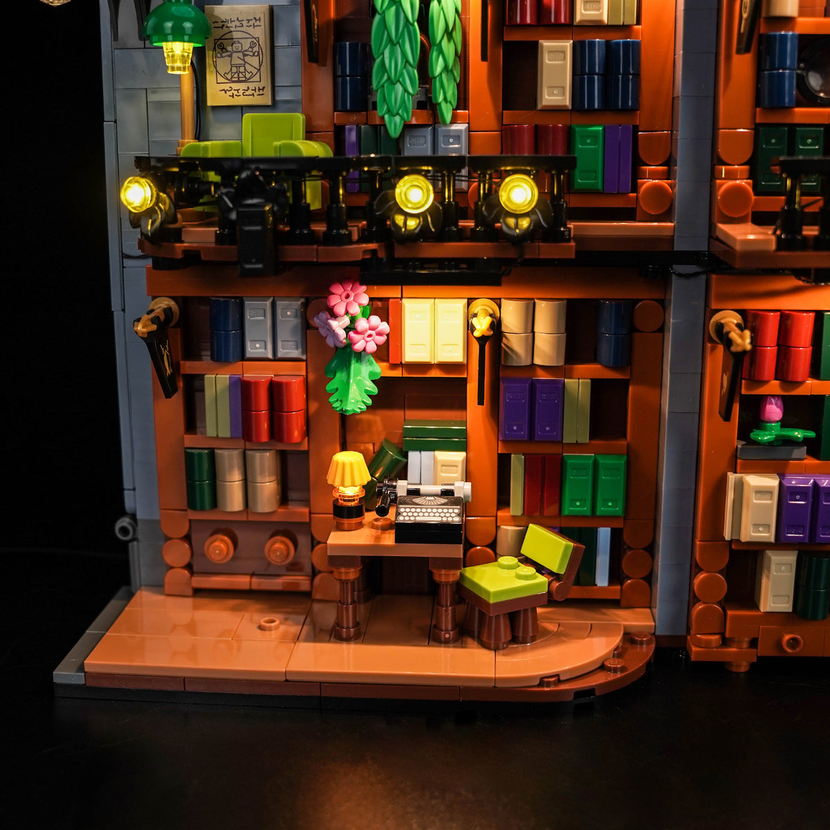 LED Light Kit for LEGO Icons Bookstore: Book Nook 11379