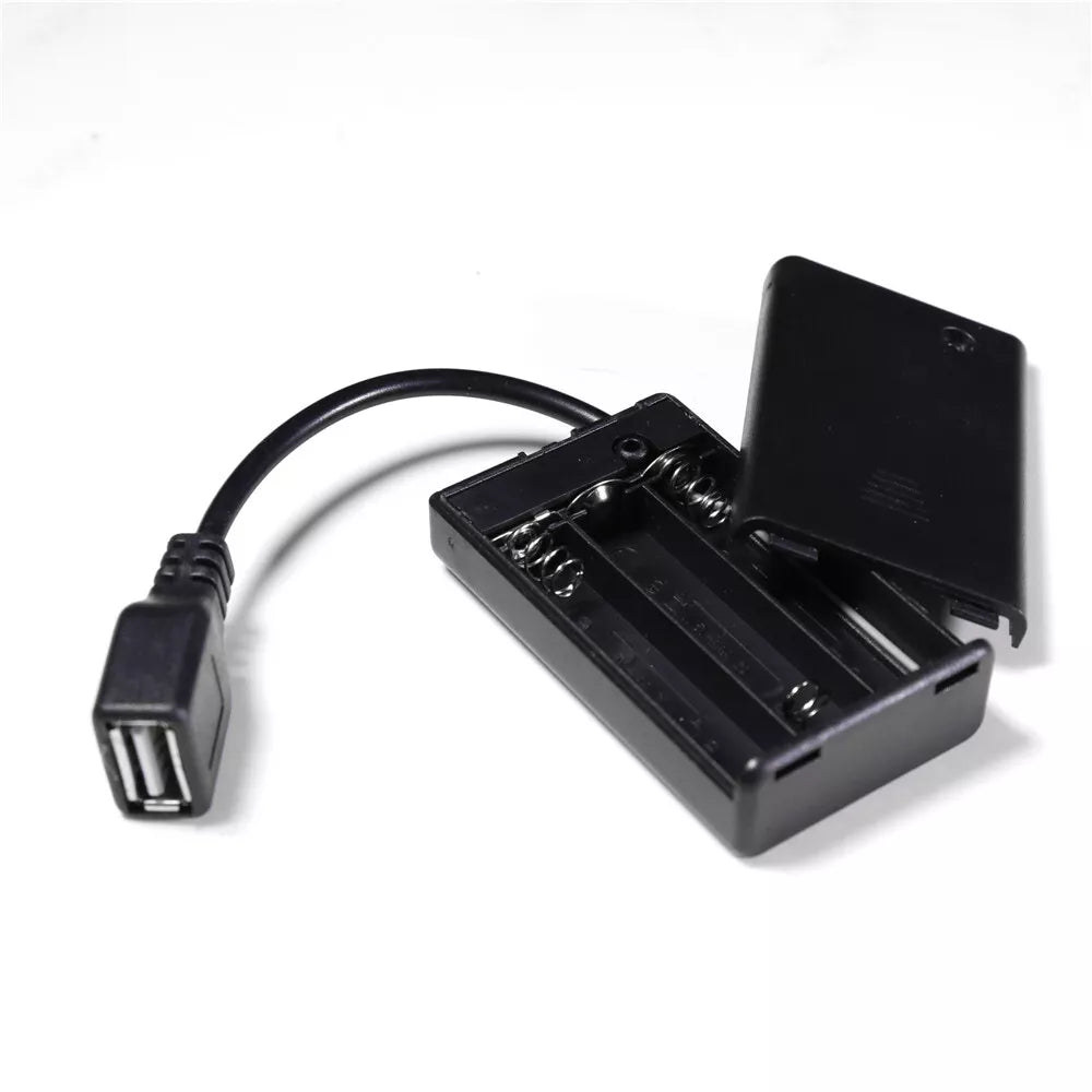 Power Battery Storage Case for LEGO DIY Light Kit with Contect Cable