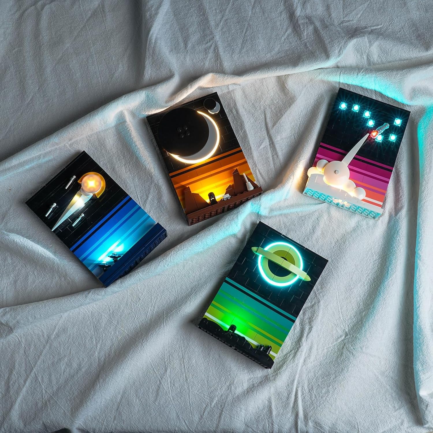 LED Lighting Kit for Lego Tales of the Space Age, Voice Control Version Lights Compatible with Lego 21340 (Lights Only, No Model)