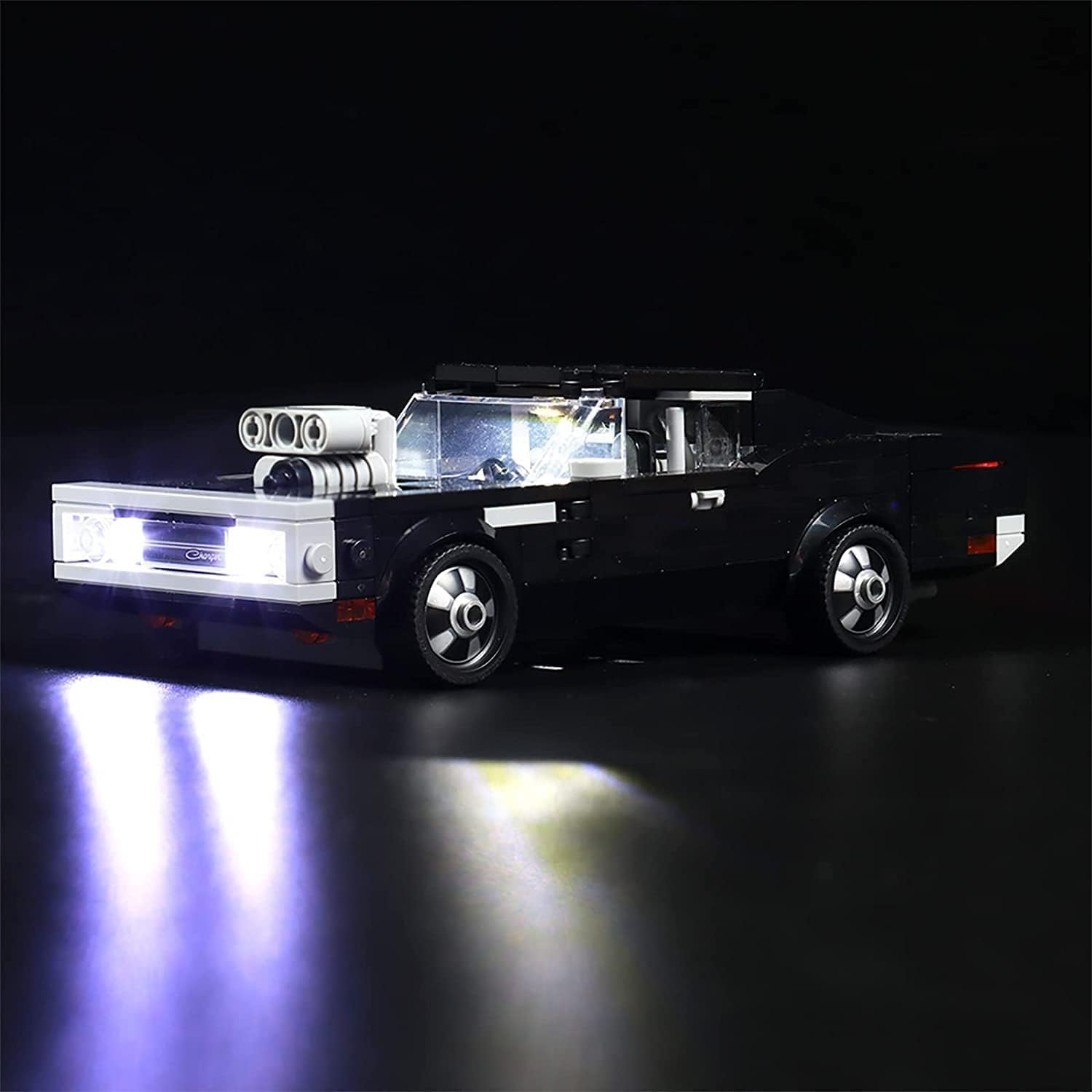 Led Licht Set Für Lego Speed Champions Fast & Furious 1970 Dodge Charger R/T, Dekorations Beleuchtungs Set Für Lego 76912 Dodge Charger R/T Kreative Spielzeuglampe - Nicht Enthaltener Baustein