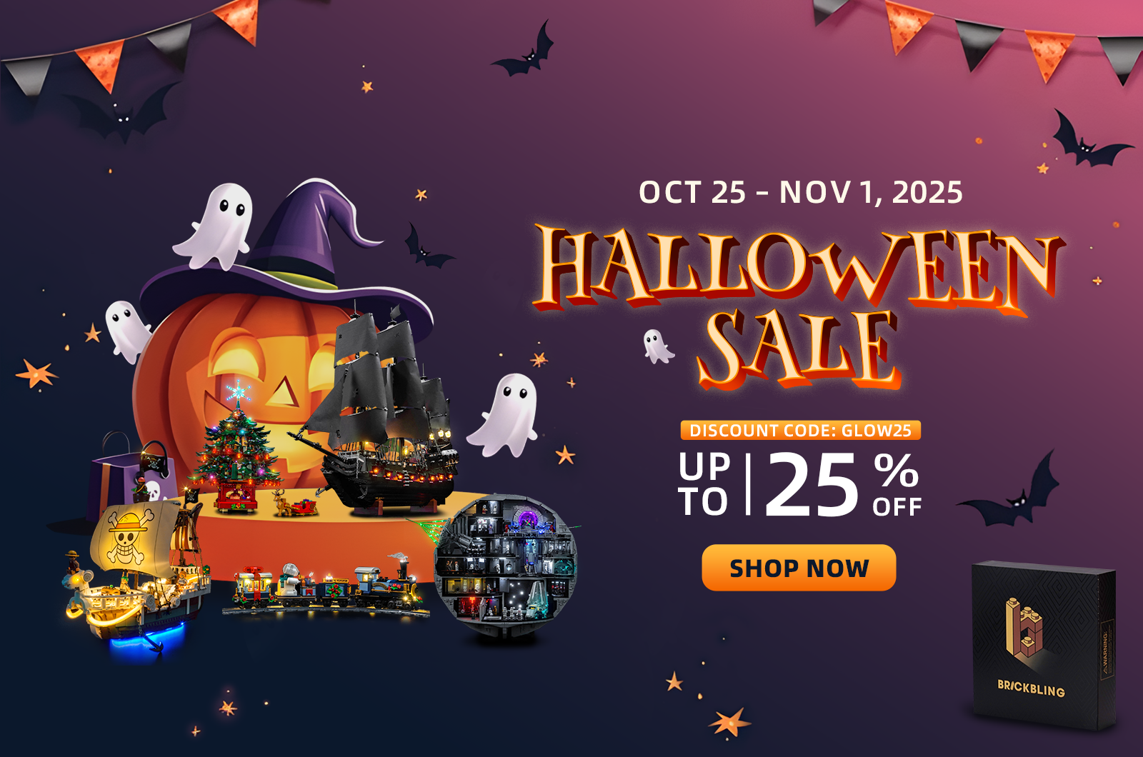 BrickBling's Halloween themed event is here! — 25% off everything!