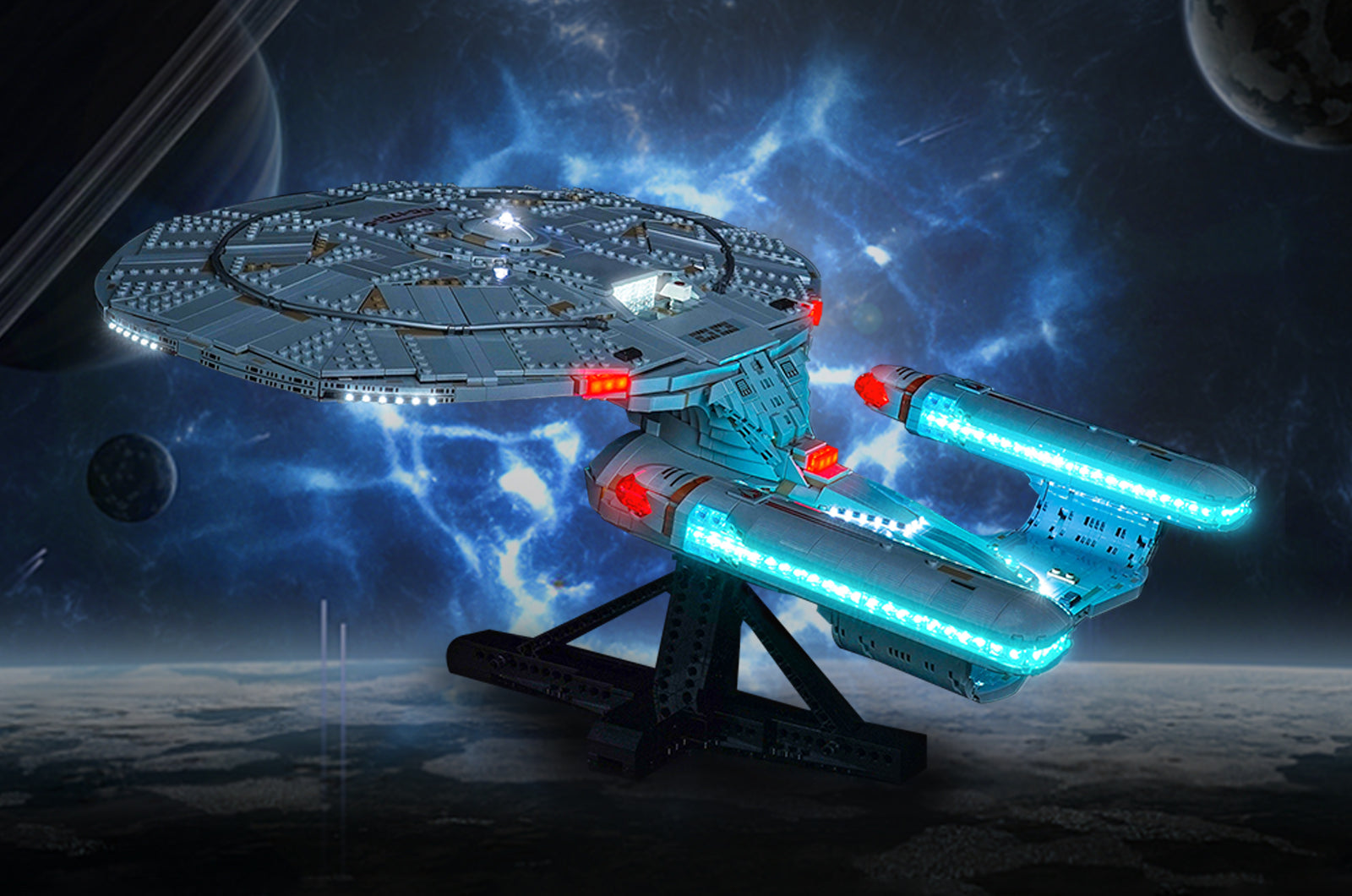 LEGO USS Enterprise 10356 Light Kit – Wireless, No Wires, Fully