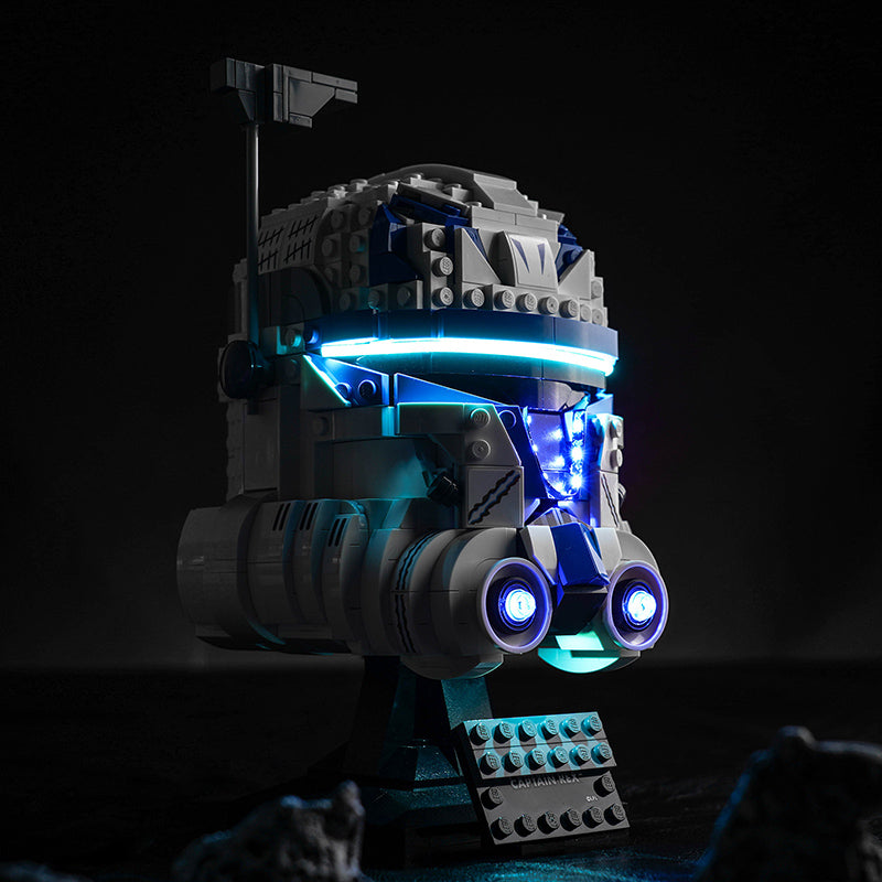 Kit d'éclairage BrickBling pour casque LEGO Captain Rex 75349, version améliorée