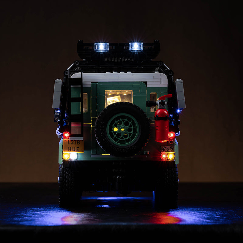 Kit d'éclairage BrickBling pour LEGO Land Rover Classic Defender 90 10317