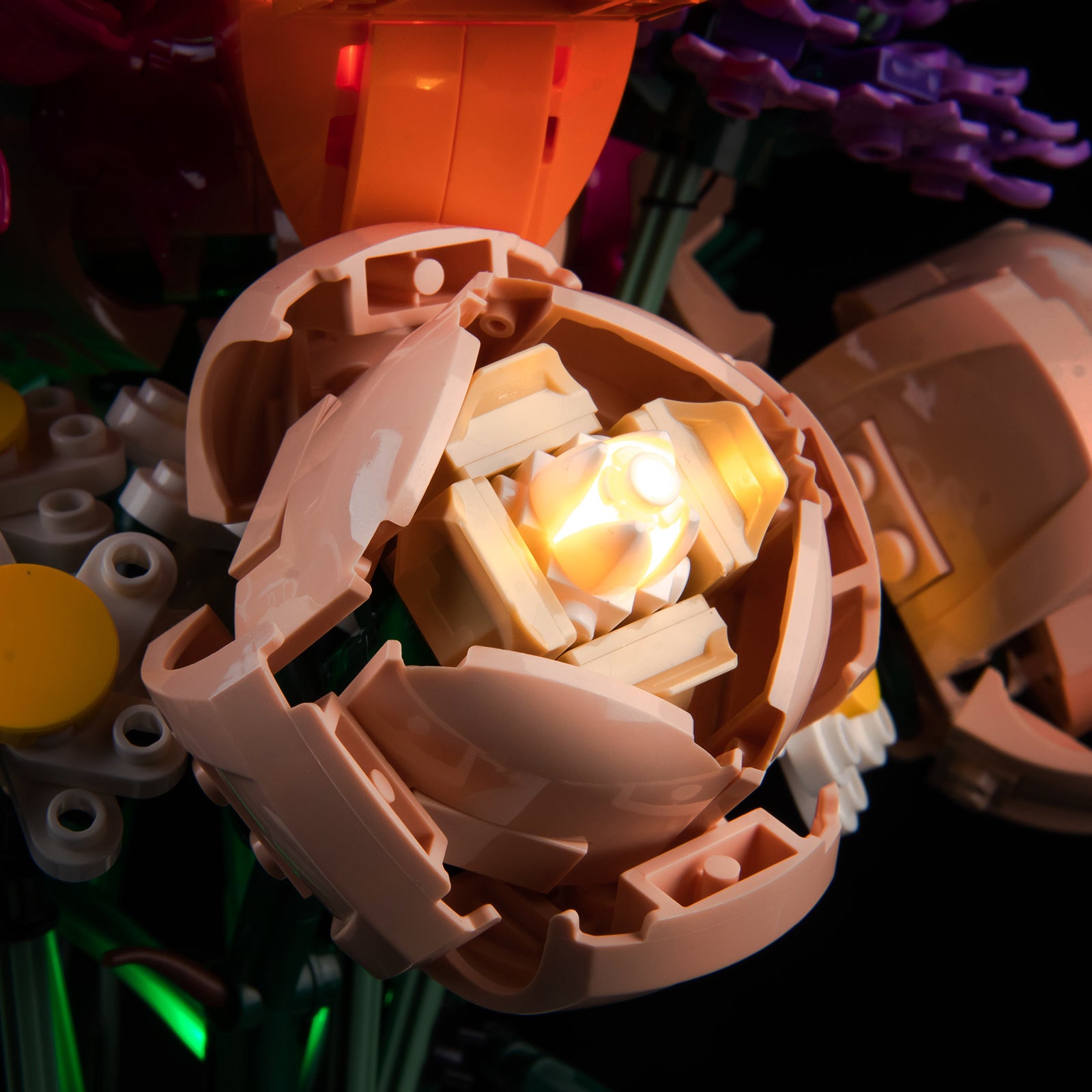 BrickBling Lichtset für LEGO Icons Blumenstrauß 10280