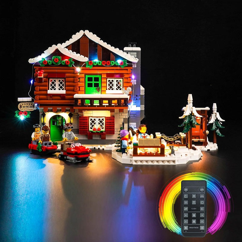 BrickBling Light Kit for LEGO Alpine Lodge Winter Village Set 10325 RC Version