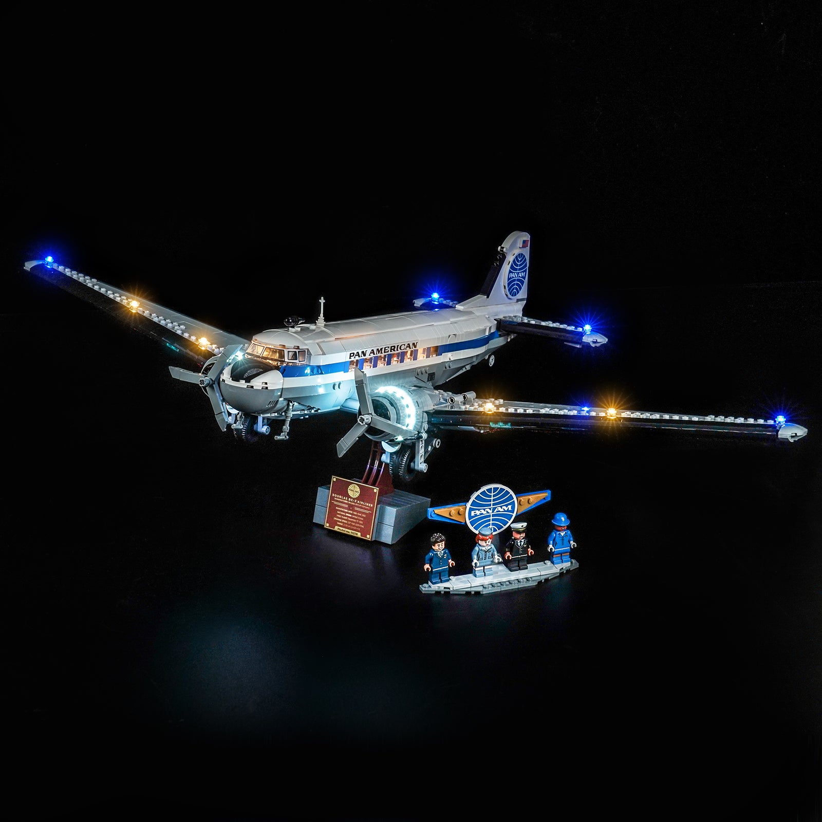 BrickBling Light Kit for LEGO Icons Douglas™ DC-3™ PAN AM® Airliner 11378