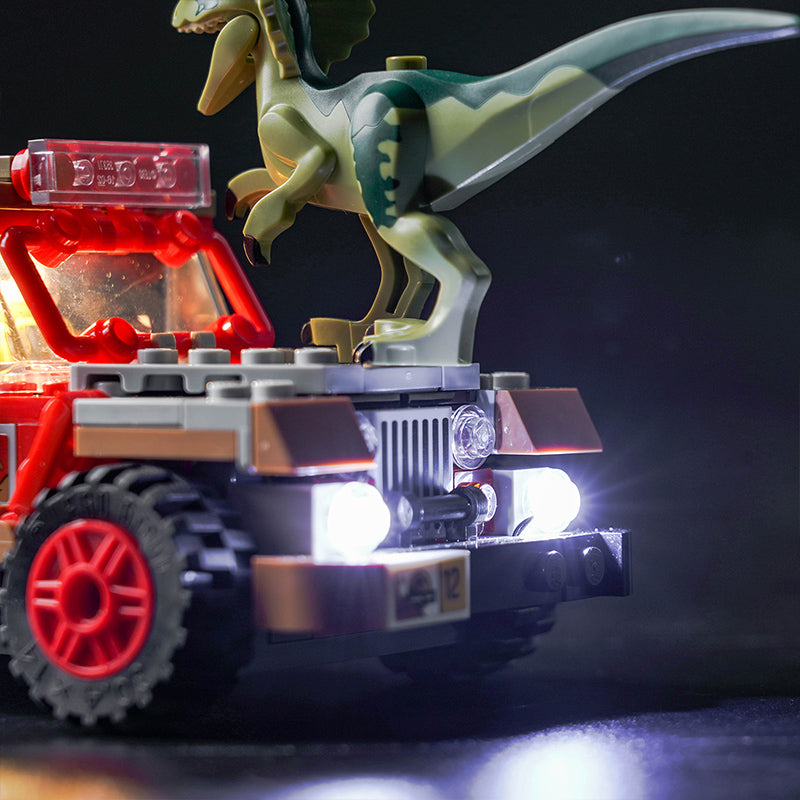 Kit d'éclairage BrickBling pour l'embuscade du Dilophosaure LEGO 76958