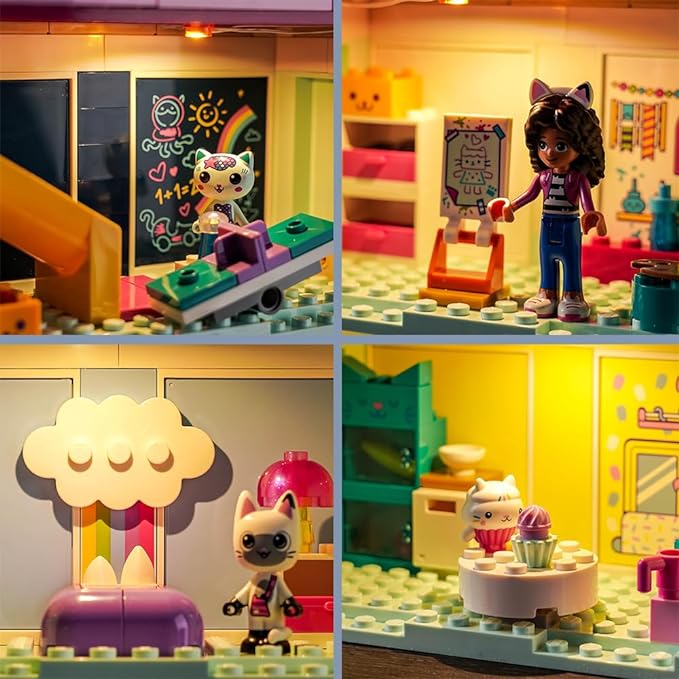 BrickBling Lichtset für LEGO Gabbys Puppenhaus 10788