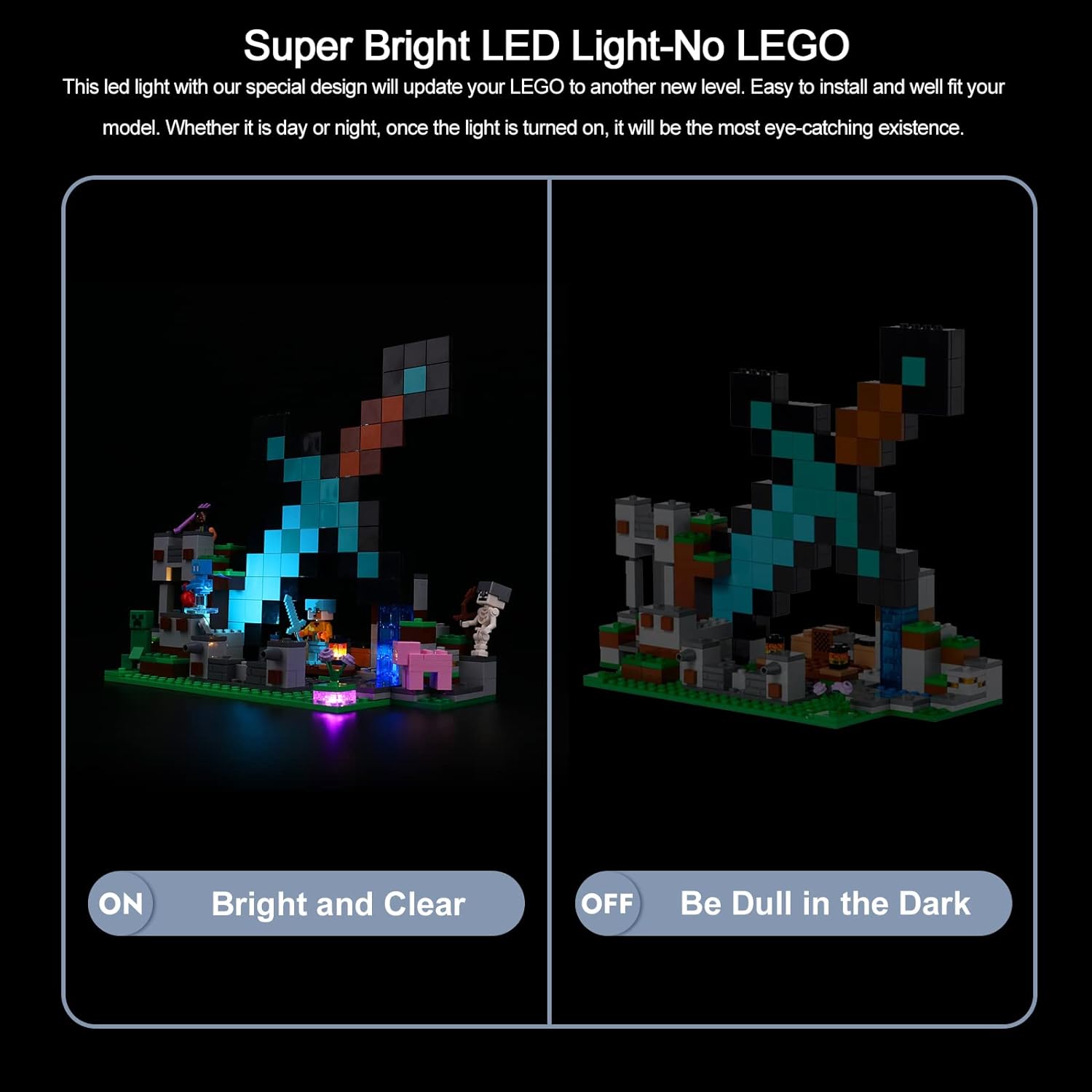 Kit d'éclairage BrickBling pour LEGO L'avant-poste de l'épée 21244 