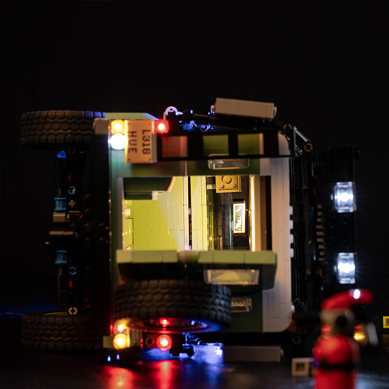 BrickBling Lichtset für LEGO Land Rover Classic Defender 90 10317