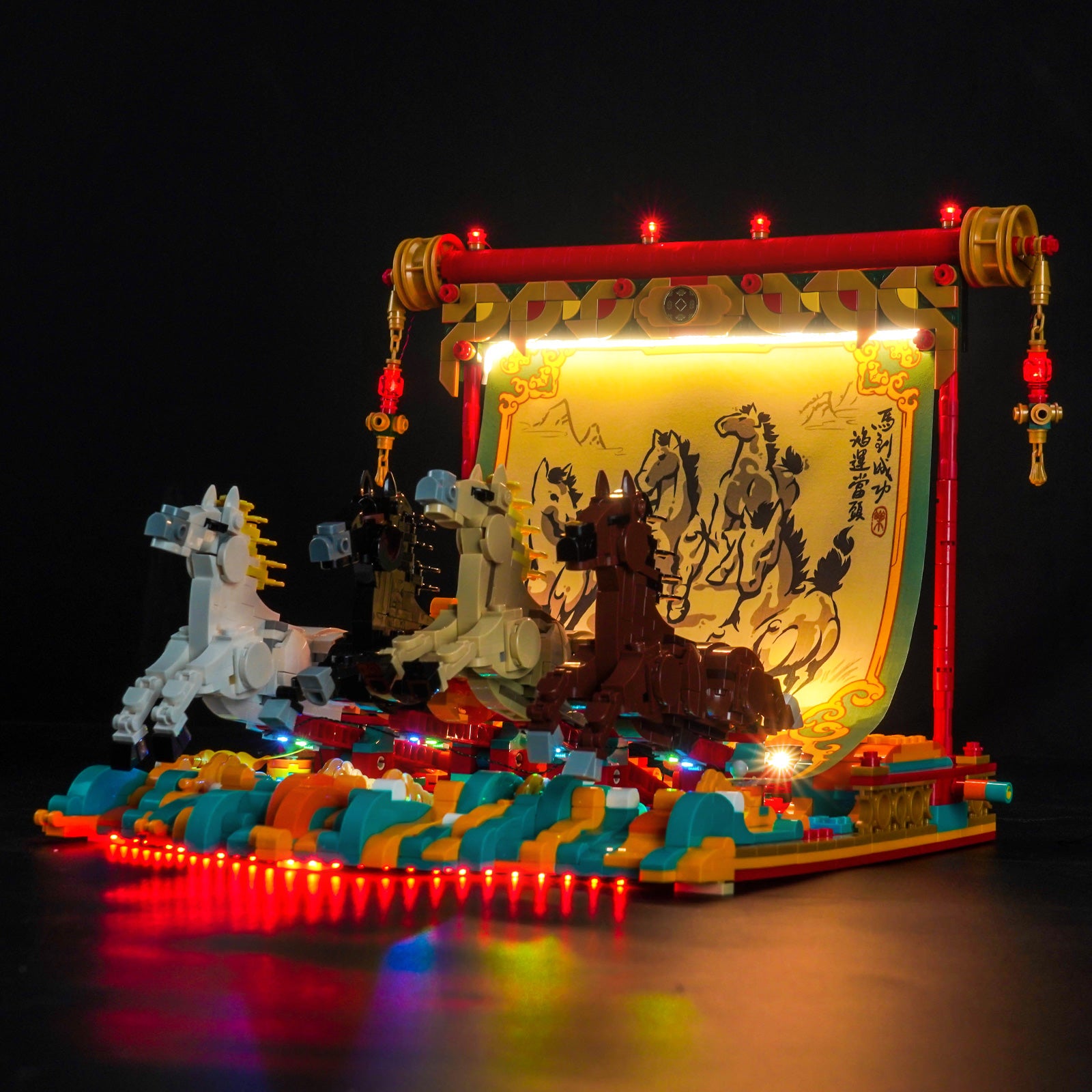 BrickBling Light Kit for LEGO Galloping Horses Canvas 80119