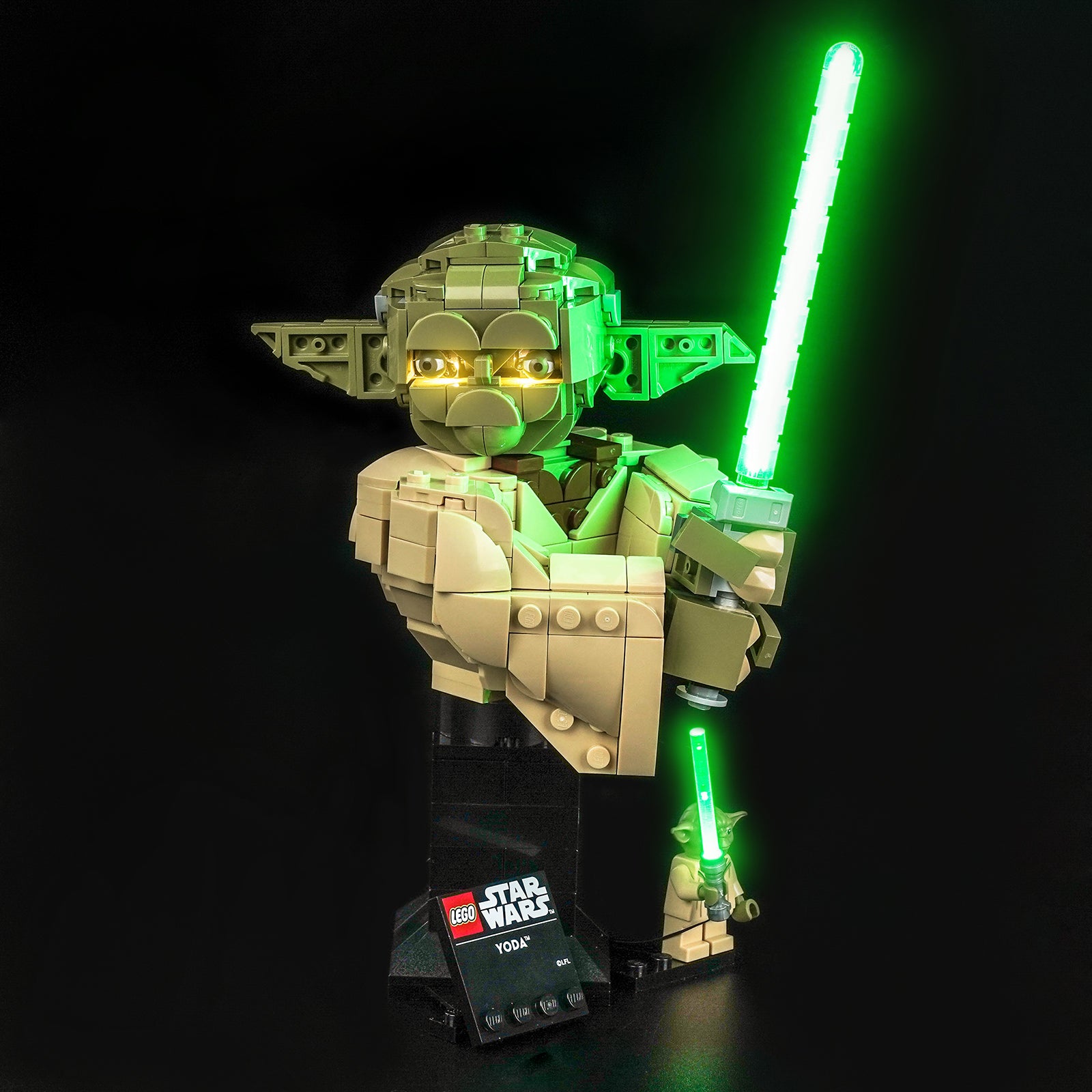 BrickBling Light Kit for LEGO Star Wars Yoda™ Bust 75438
