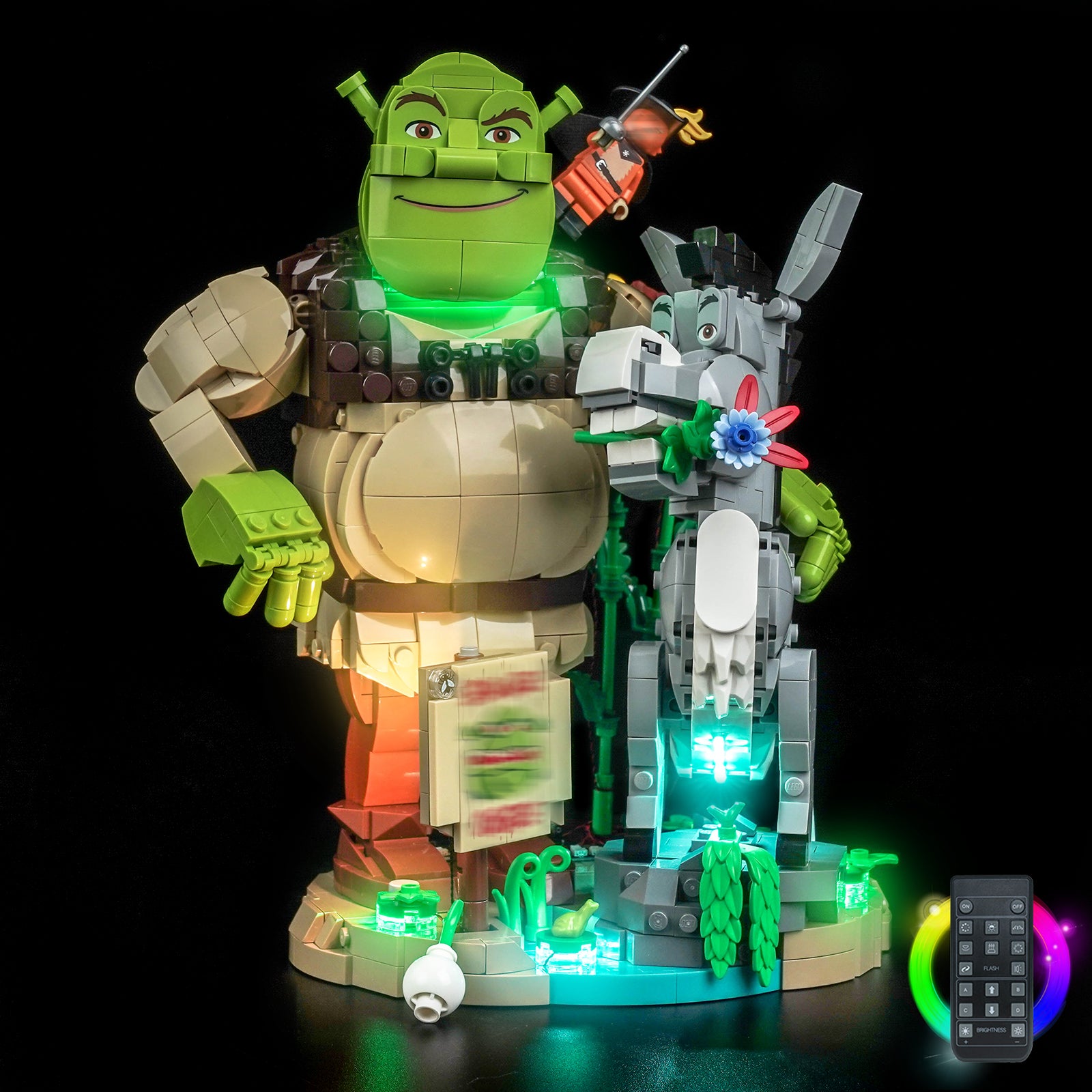 LEGO シュレック、ドンキー＆長靴をはいた猫 72423 用 BrickBling ライトキット