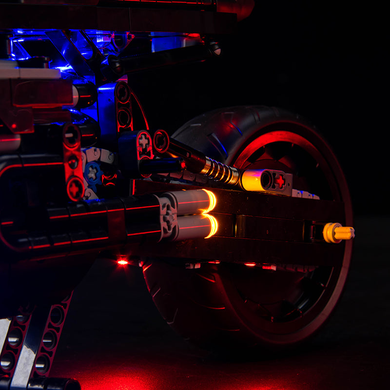 BrickBling Lichtset für LEGO Technic The Batman Batcycle 42155
