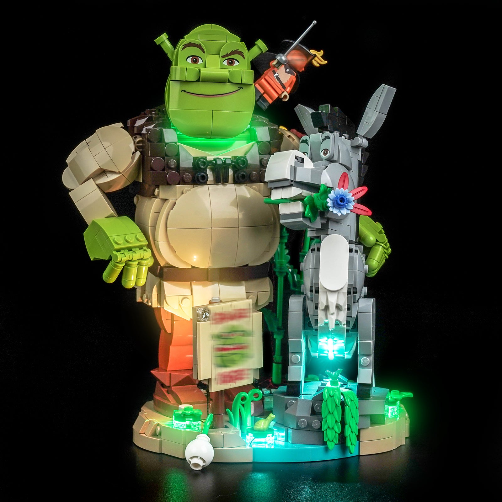 LEGO シュレック、ドンキー＆長靴をはいた猫 72423 用 BrickBling ライトキット